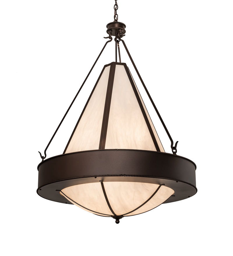 Meyda Tiffany 214421 Six Light Pendant, Mahogany Bronze