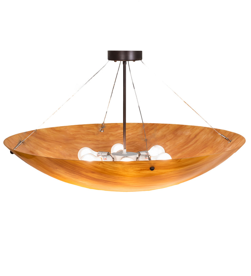Meyda Tiffany 214541 Six Light Pendant, Mahogany Bronze