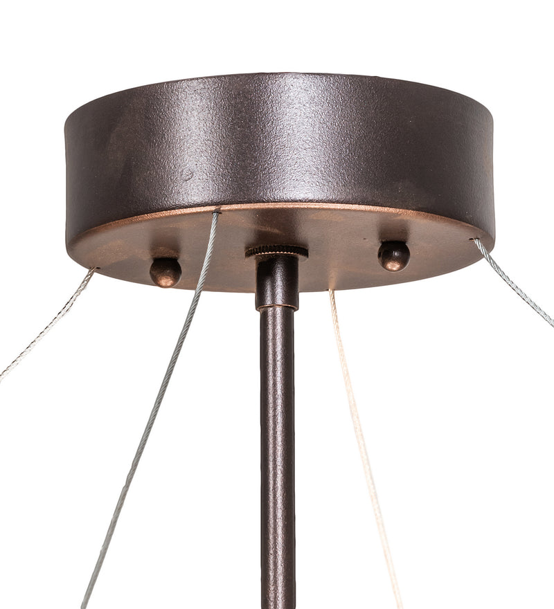 Meyda Tiffany 214541 Six Light Pendant, Mahogany Bronze