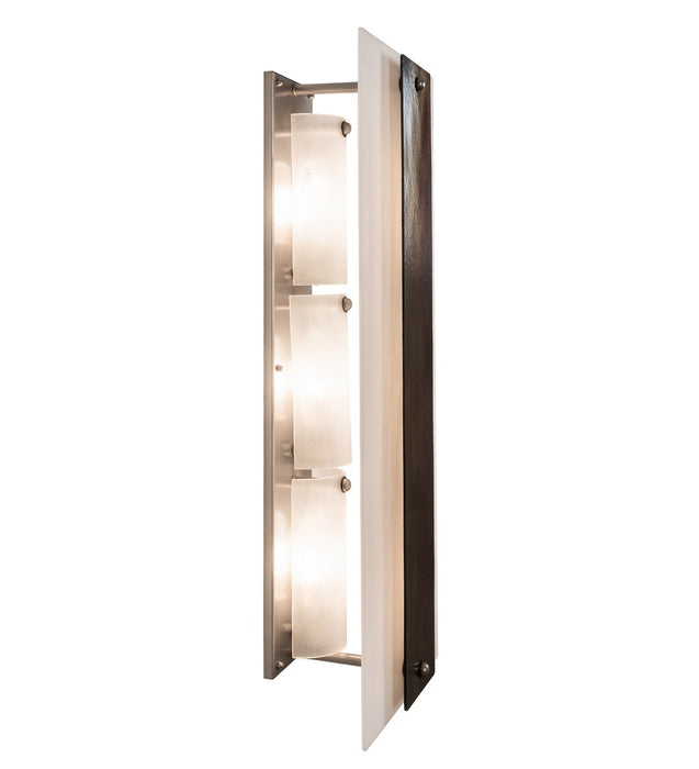 Meyda Tiffany 215658 Three Light Wall Sconce, Nickel