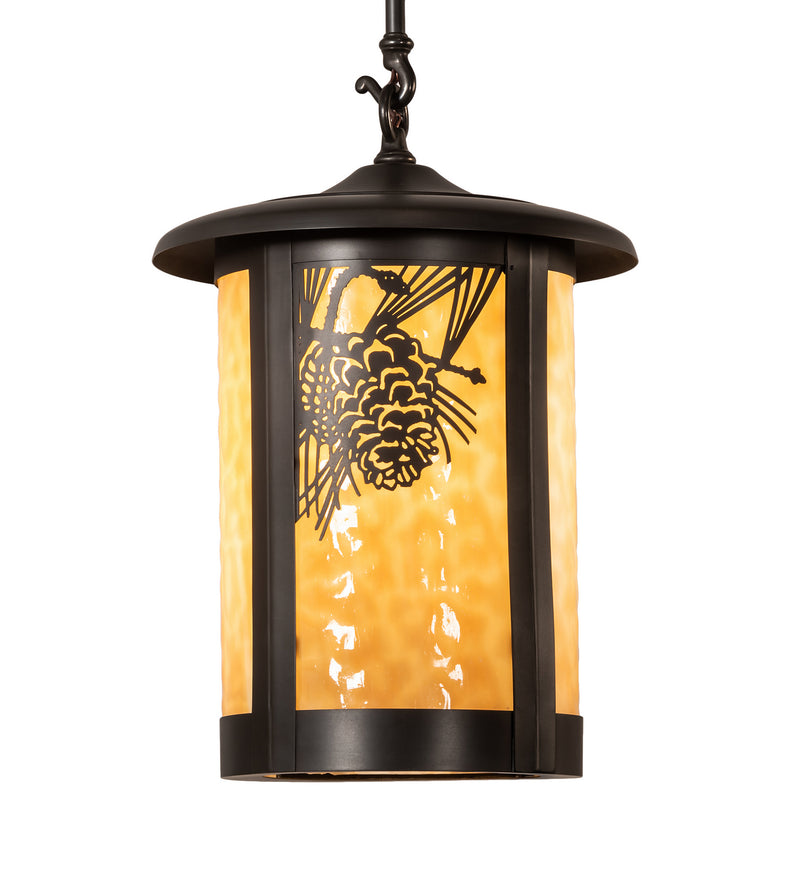 Meyda Tiffany 215710 One Light Pendant, Craftsman Brown