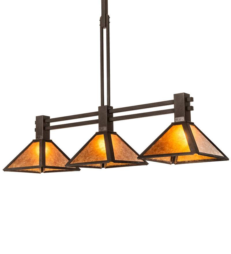 Meyda Tiffany 215721 Three Light Island Pendant, Dark Roast