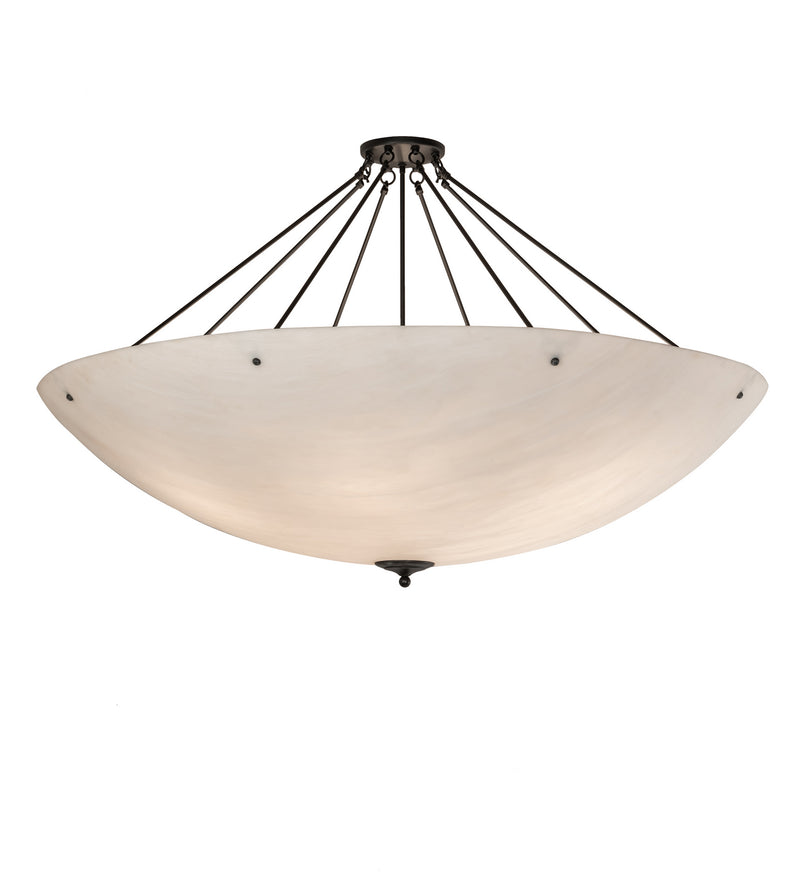 Meyda Tiffany 216339 12 Light Semi-Flushmount, Textured Black