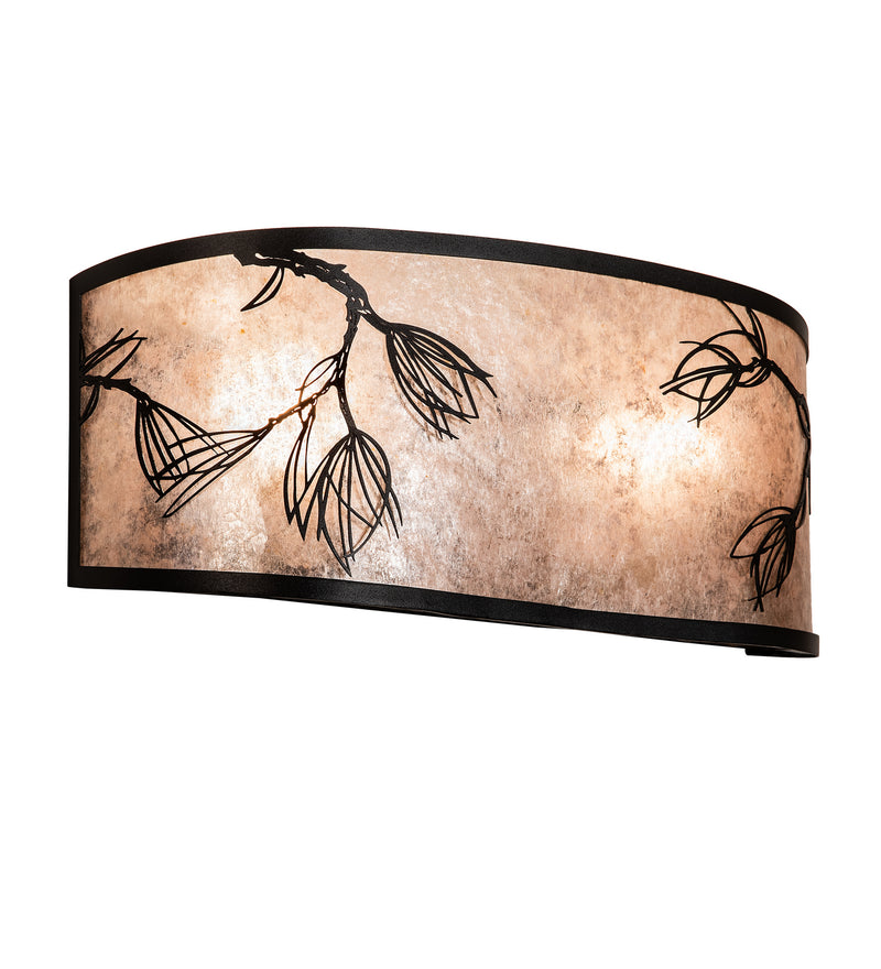 Meyda Tiffany 216750 Four Light Wall Sconce, Textured Black