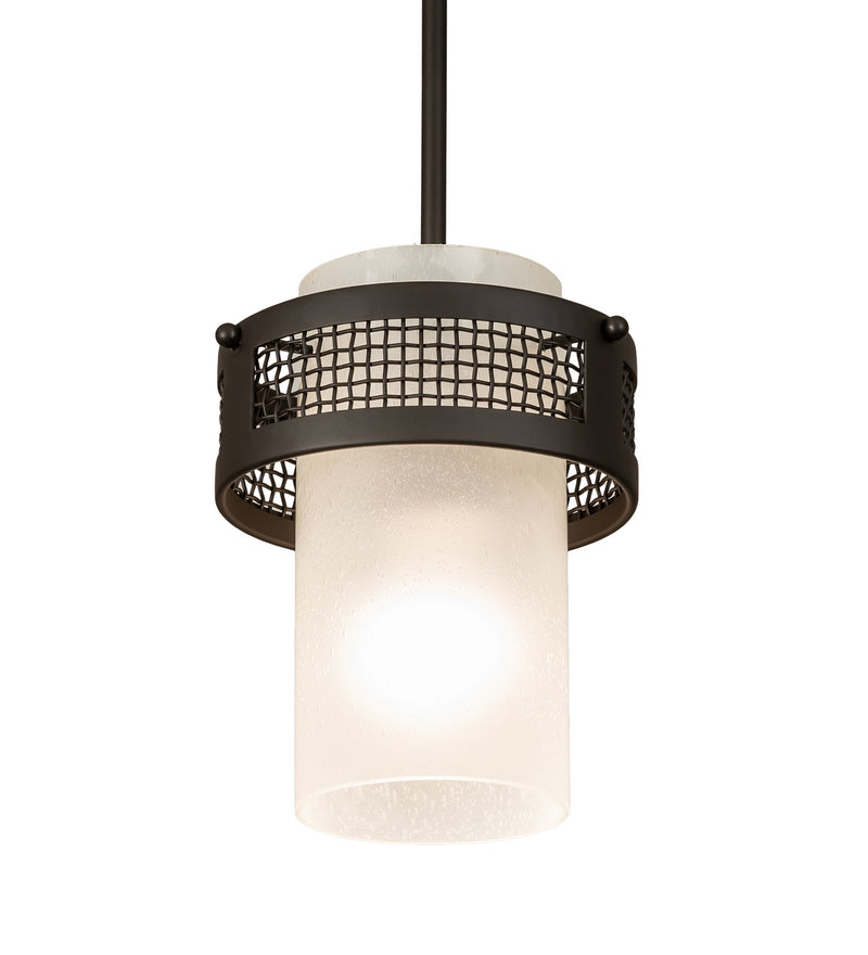 Meyda Tiffany 216797 One Light Pendant, Oil Rubbed Bronze