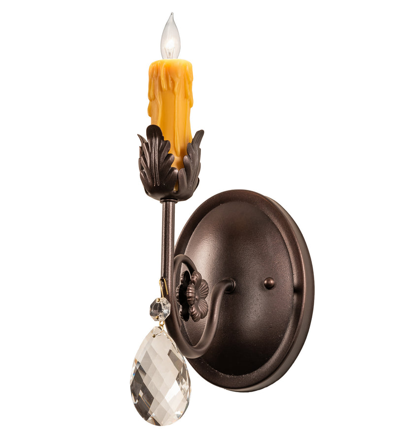 Meyda Tiffany 217117 One Light Wall Sconce, Mahogany Bronze