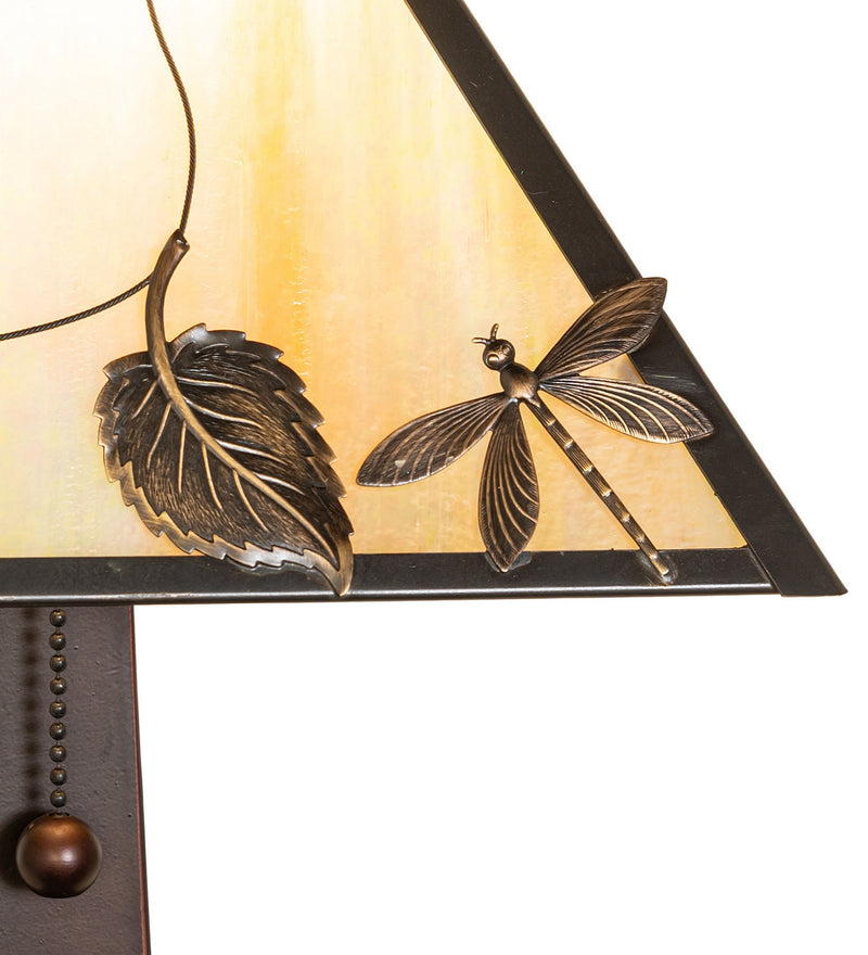 Meyda Tiffany 217778 One Light Table Lamp, Craftsman Brown