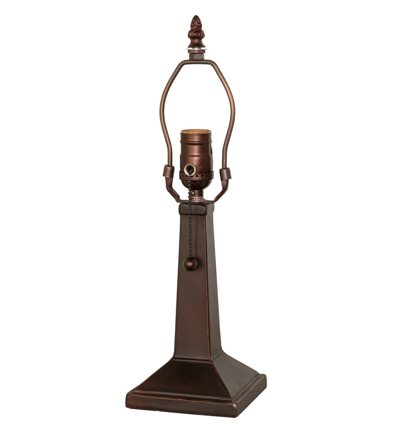Meyda Tiffany 217778 One Light Table Lamp, Craftsman Brown