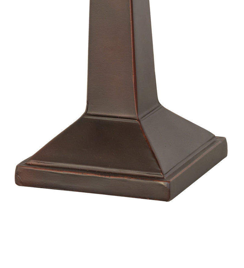 Meyda Tiffany 217778 One Light Table Lamp, Craftsman Brown