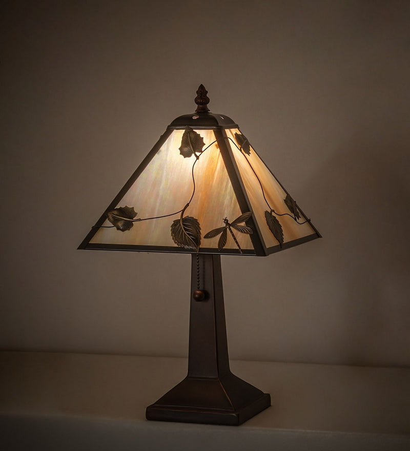 Meyda Tiffany 217778 One Light Table Lamp, Craftsman Brown