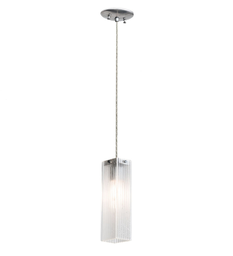 Meyda Tiffany 218018 One Light Mini Pendant, Extreme Chrome