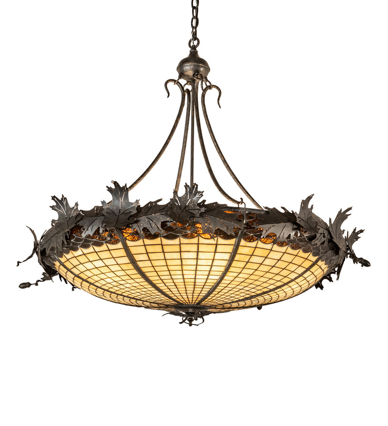 Meyda Tiffany 218054 Six Light Pendant, Weathered Bronze