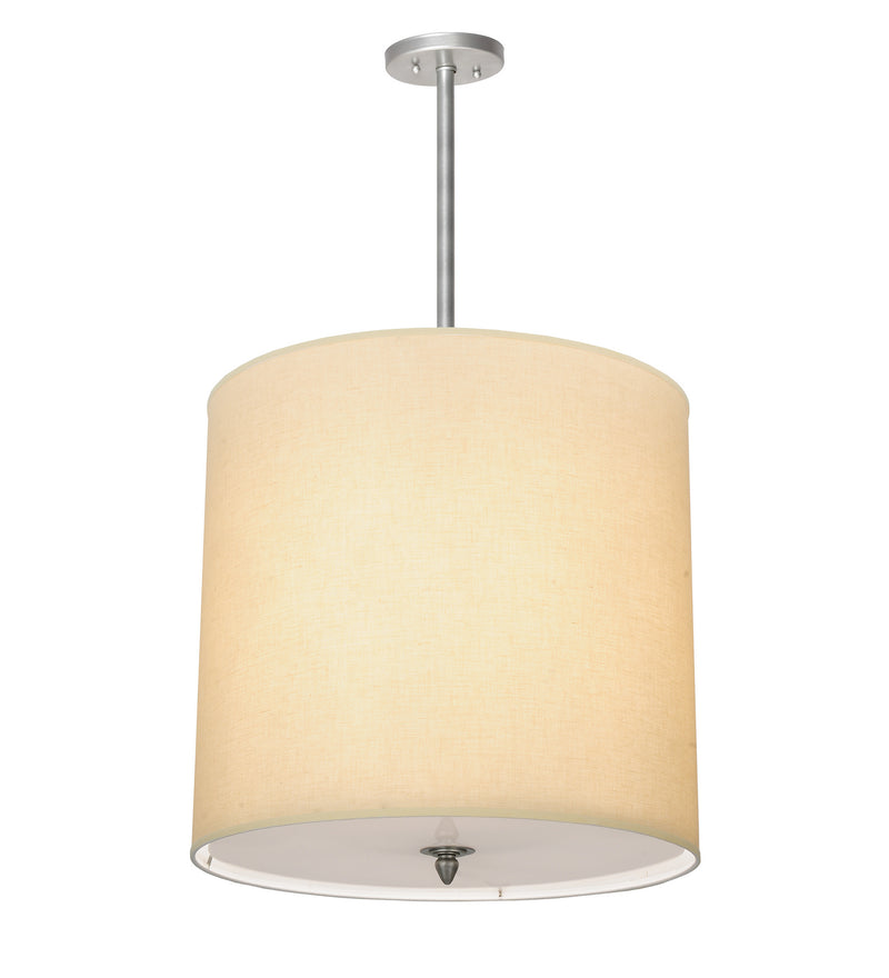 Meyda Tiffany 218329 Four Light Pendant, Nickel Powder Coat