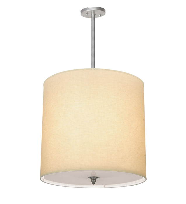 Meyda Tiffany 218329 Four Light Pendant, Nickel Powder Coat