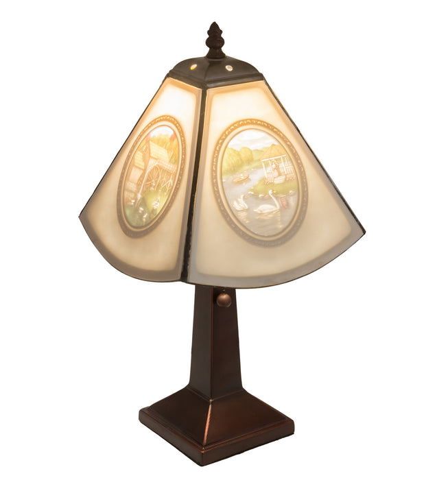 Meyda Tiffany 218414 One Light Accent Lamp, Antique