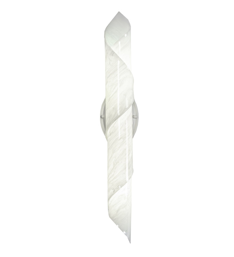Meyda Tiffany 219041 LED Wall Sconce, Gloss White