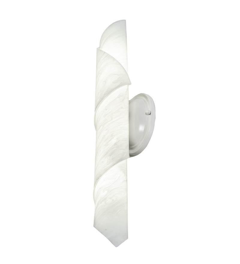 Meyda Tiffany 219041 LED Wall Sconce, Gloss White