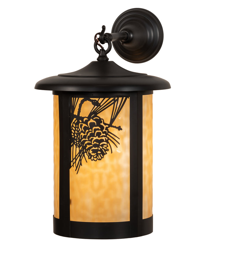 Meyda Tiffany 91100 One Light Wall Sconce, Craftsman Brown