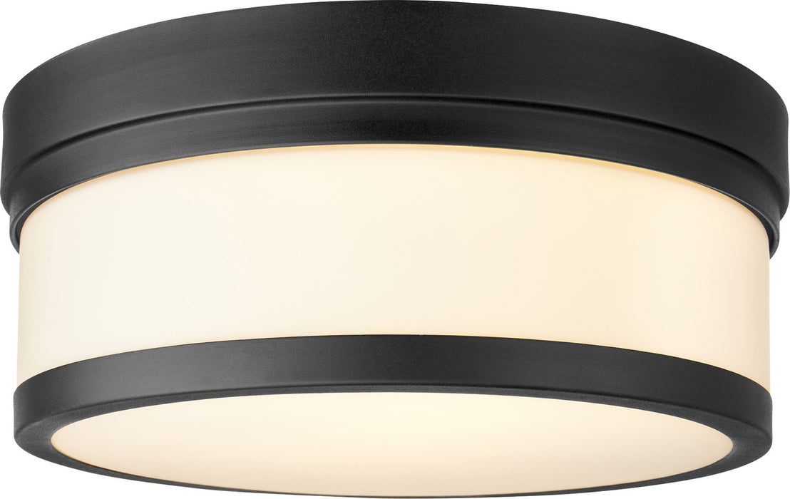 Quorum 3509-12-69 Two Light Ceiling Mount, Textured Black