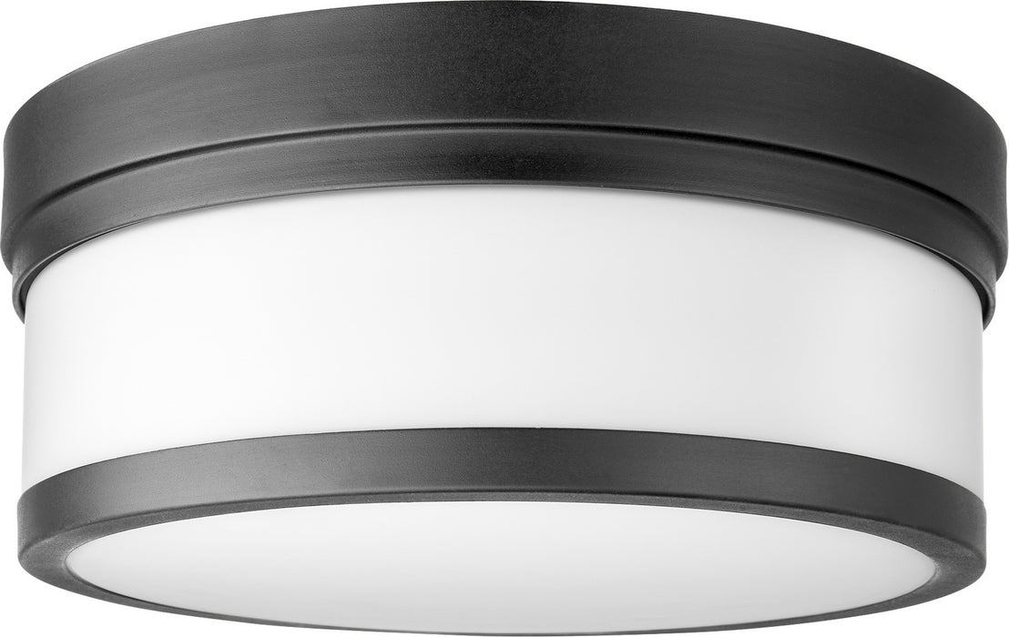 Quorum 3509-12-69 Two Light Ceiling Mount, Textured Black