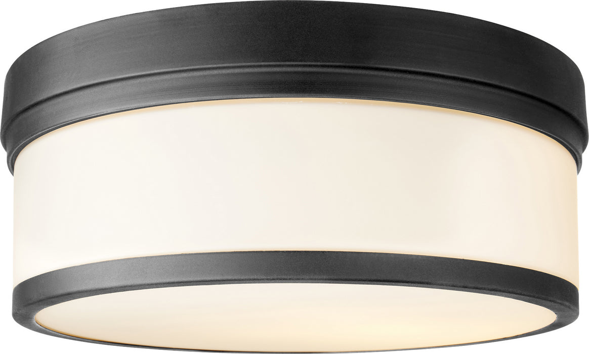 Quorum 3509-14-69 Three Light Ceiling Mount, Textured Black