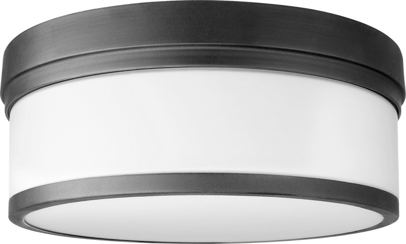 Quorum 3509-14-69 Three Light Ceiling Mount, Textured Black