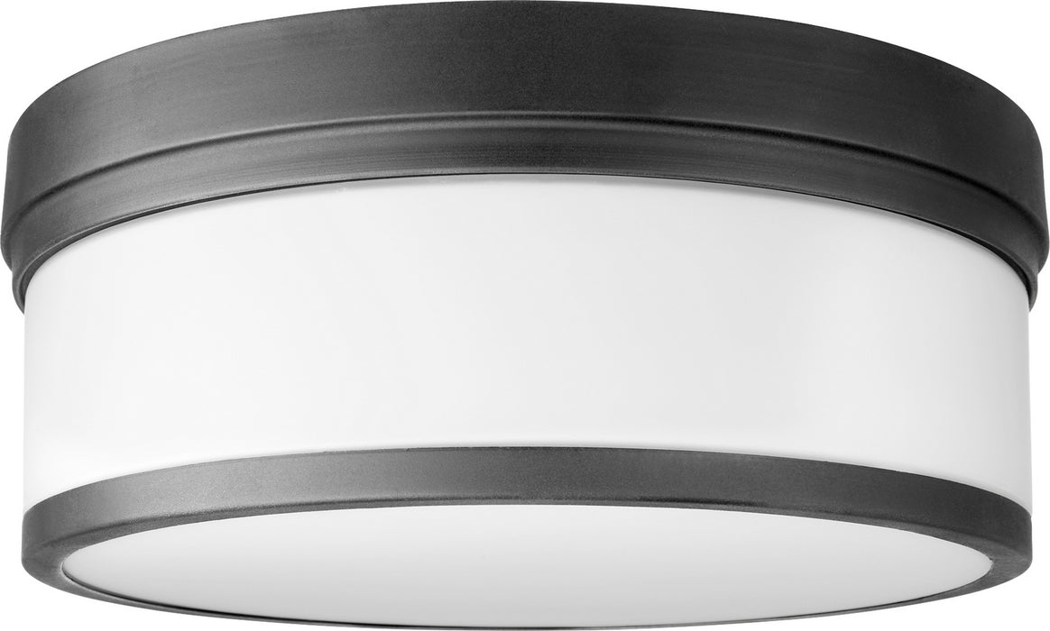 Quorum 3509-14-69 Three Light Ceiling Mount, Textured Black