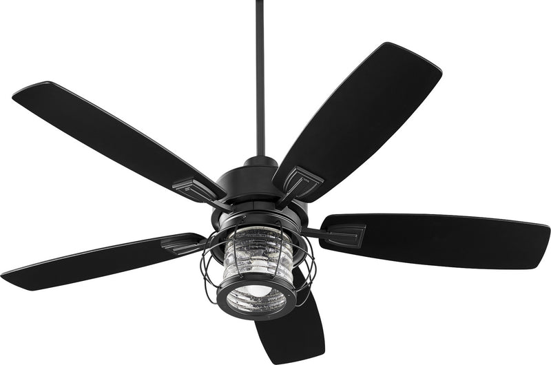 Quorum 3525-69 52" Ceiling Fan, Textured Black