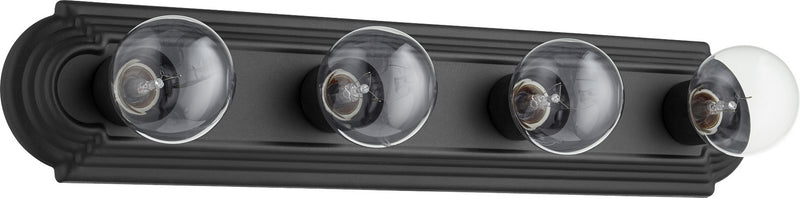Quorum 5049-4-69 Four Light Vanity, Textured Black
