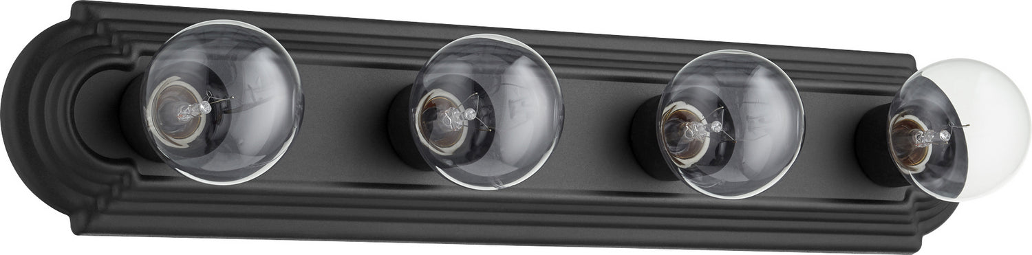 Quorum 5049-4-69 Four Light Vanity, Textured Black
