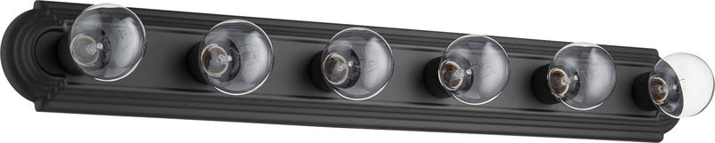 Quorum 5049-6-69 Six Light Vanity, Textured Black