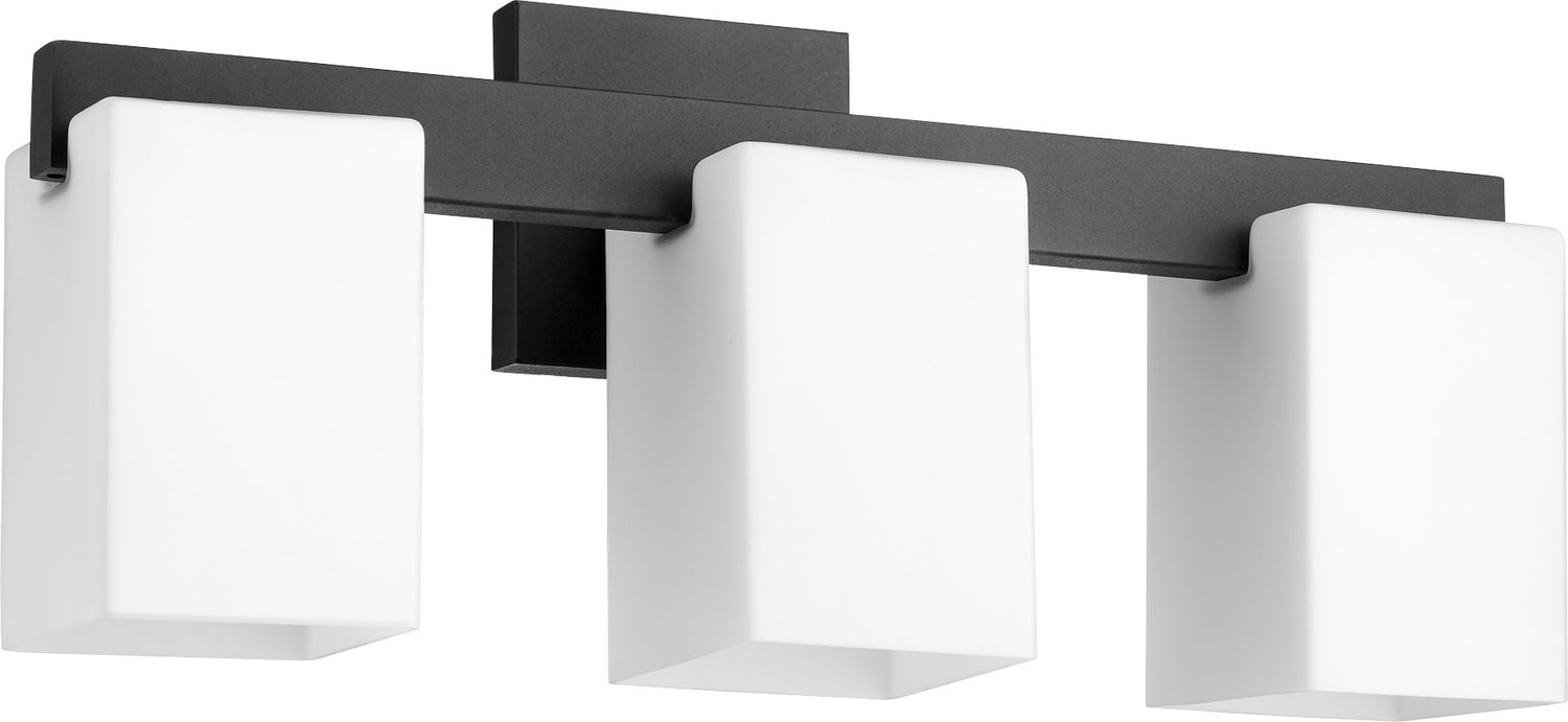 Quorum 5076-3-69 Three Light Vanity, Textured Black