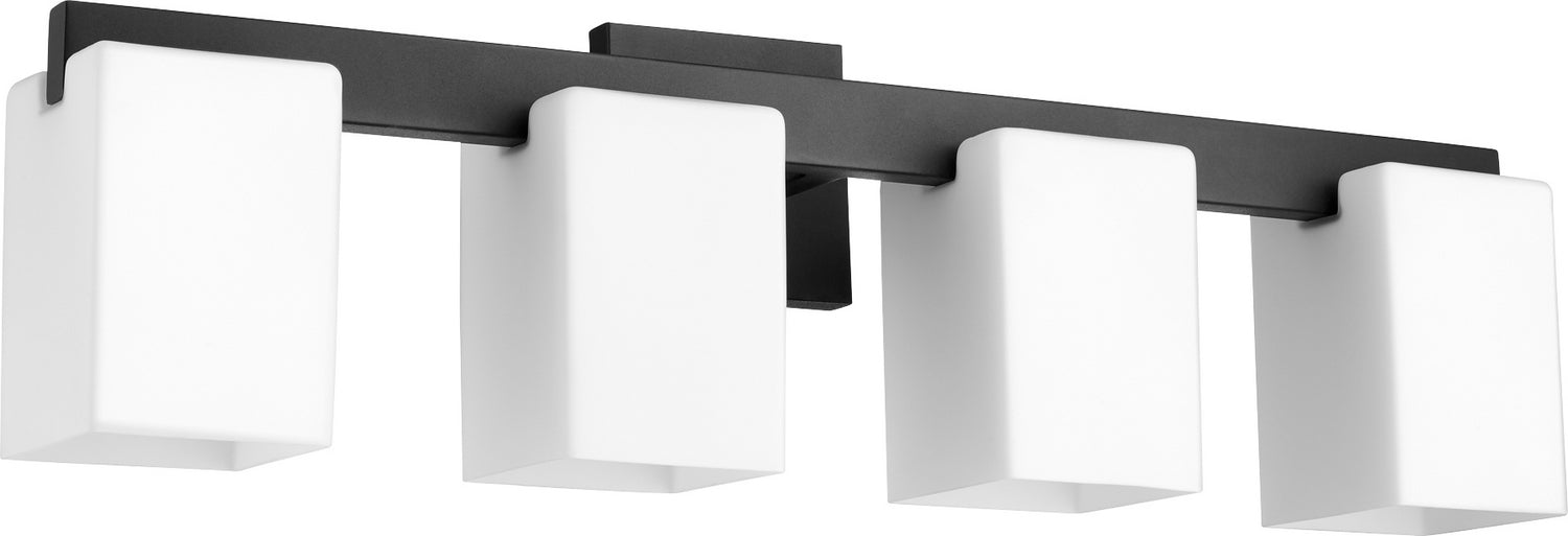 Quorum 5076-4-69 Four Light Vanity, Textured Black