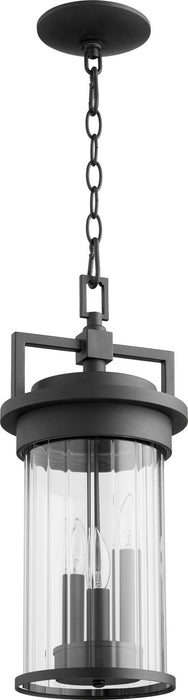 Quorum 7216-3-69 Three Light Pendant, Textured Black