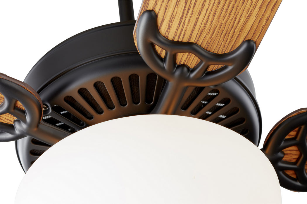 Quorum 7525-9059 52" Ceiling Fan, Matte Black