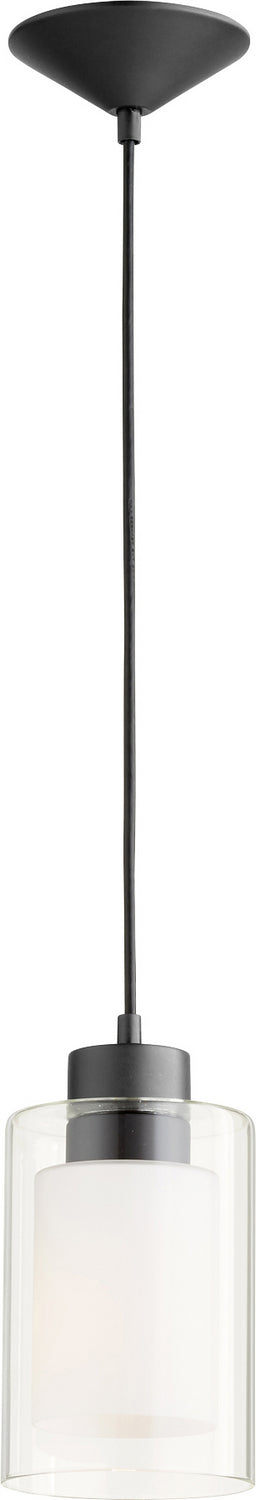 Quorum 882-69 One Light Pendant, Textured Black