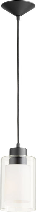 Quorum 882-69 One Light Pendant, Textured Black