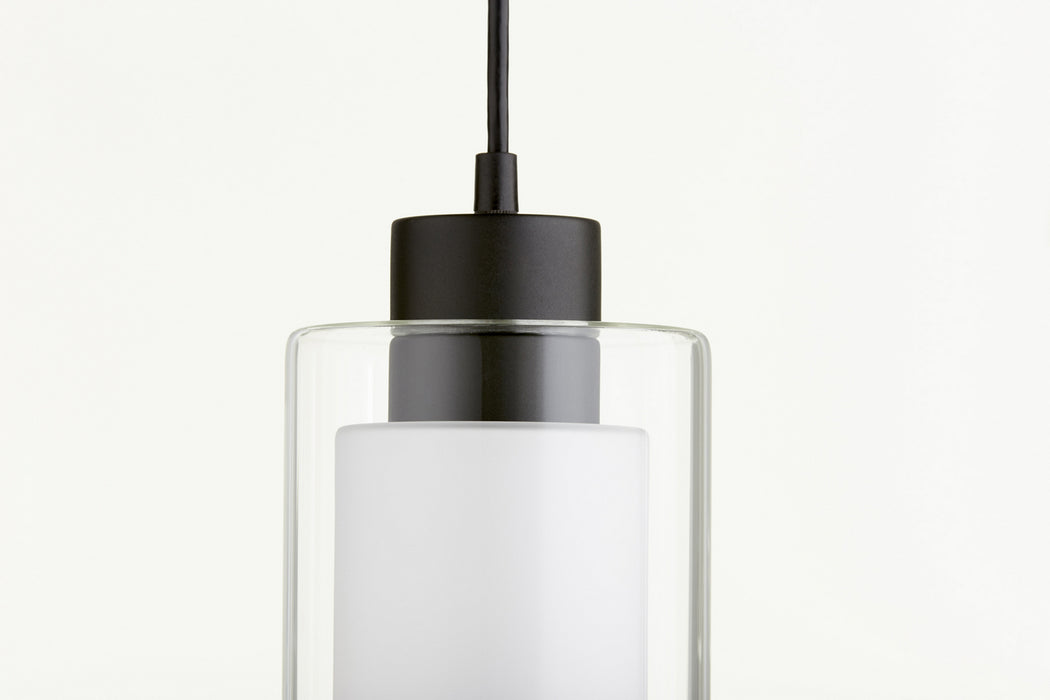 Quorum 882-69 One Light Pendant, Textured Black