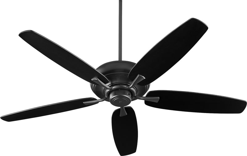 Quorum 90565-69 56" Ceiling Fan, Textured Black