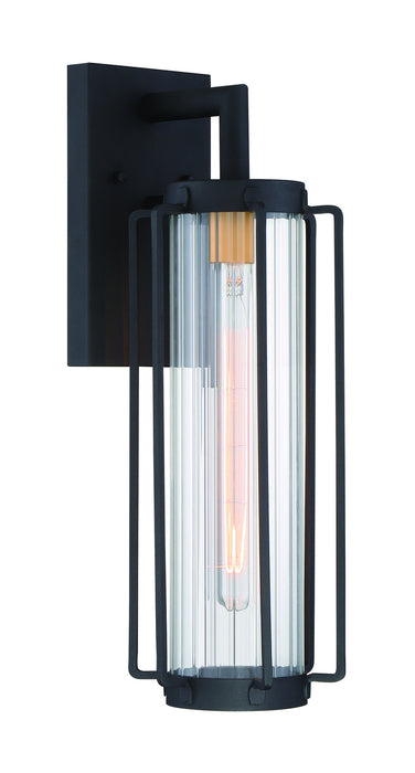 Minka-Lavery 72733-66G One Light Outdoor Wall Mount, Coal W/Gold