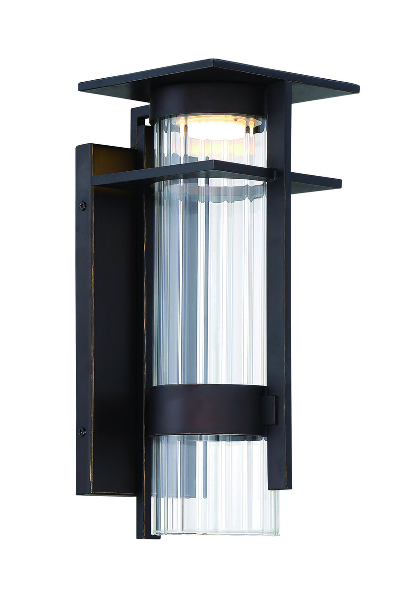 Minka-Lavery 72741-143C-L LED Outdoor Wall Mount, Oil Rubbed Bronze W/ Gold High