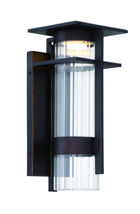 Minka-Lavery 72741-143C-L LED Outdoor Wall Mount, Oil Rubbed Bronze W/ Gold High