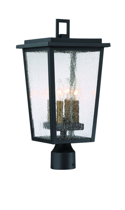 Minka-Lavery 72756-66G Four Light Outdoor Post Mount, Coal W/Gold
