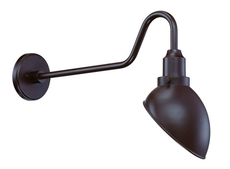 Minka-Lavery 7982-9-79 One Light Outdoor Lantern, Bronze W/Copper Flecks