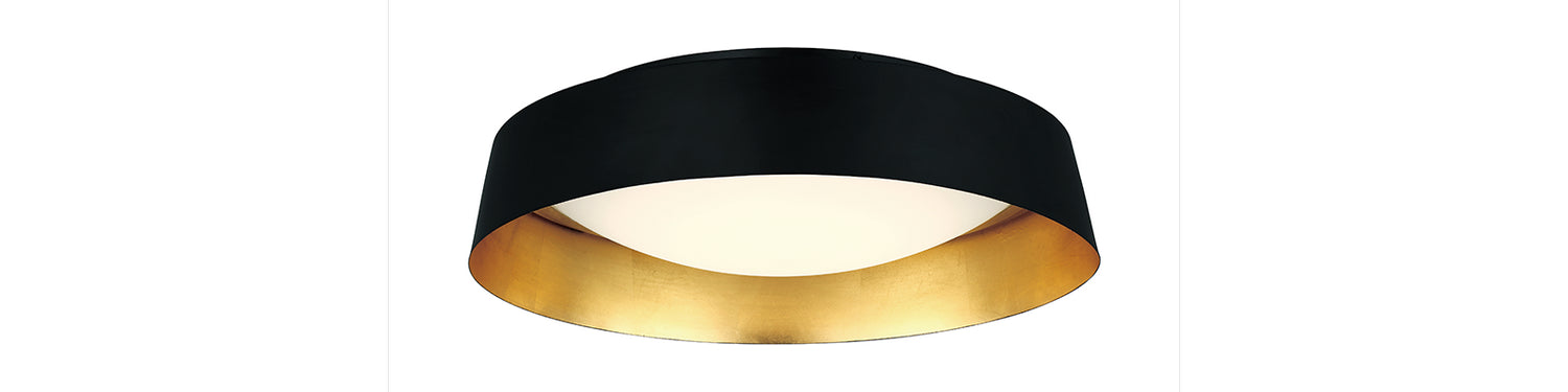 Modern Forms FM-51318-GL LED Flush Mount, Gold Leaf/Bronze