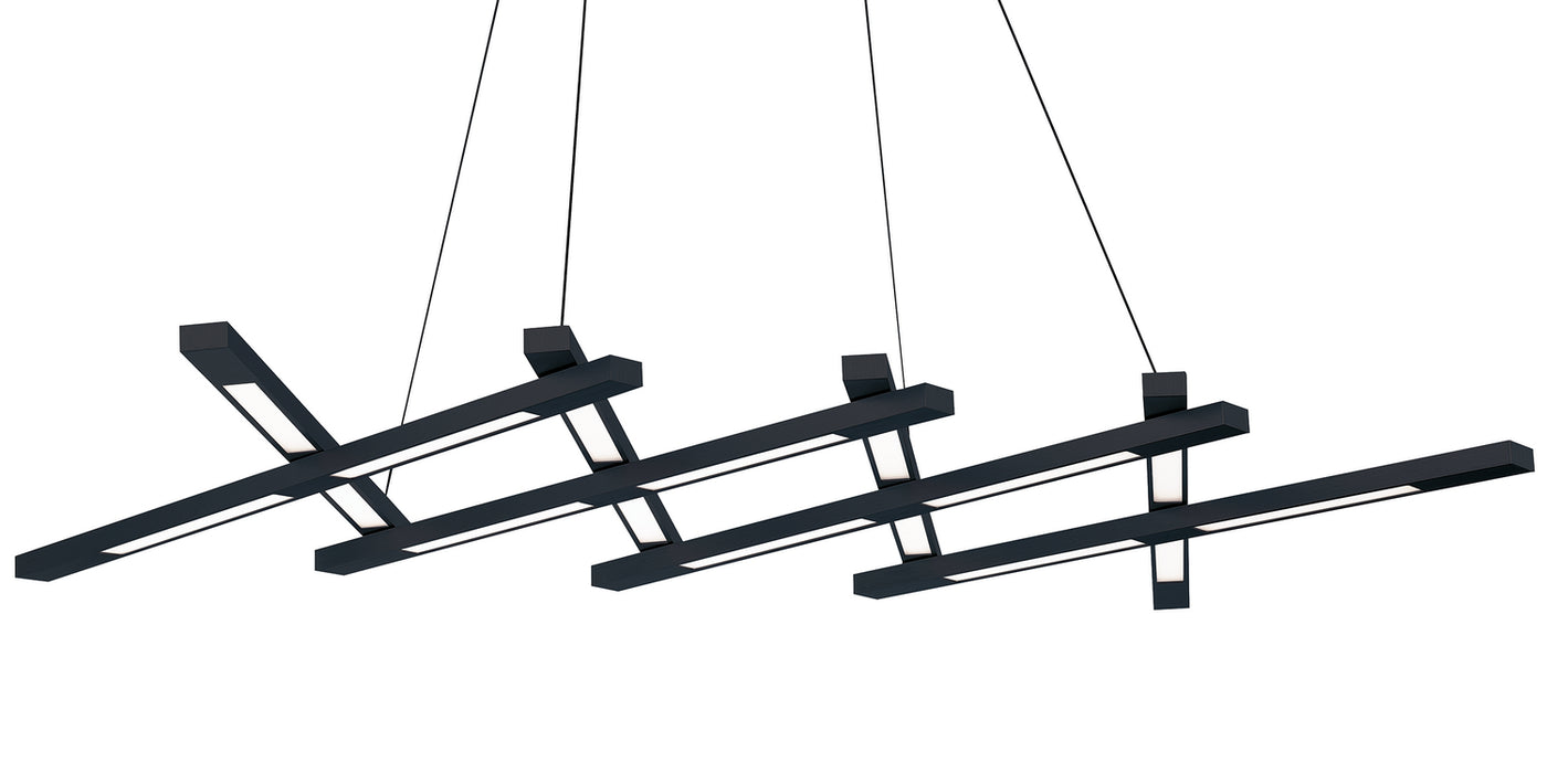 Modern Forms PD-32880-BK LED Linear Pendant, Black