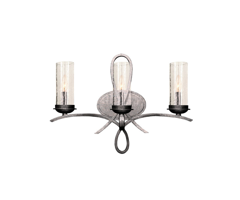 Kalco 2663PS/1100 Three Light Bath, Pearl Silver