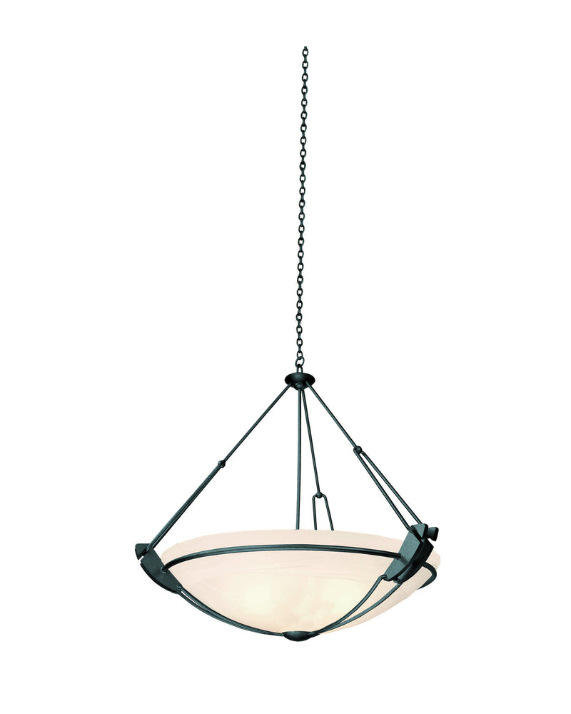 Kalco 4845B/ALAB Three Light Pendant, Black