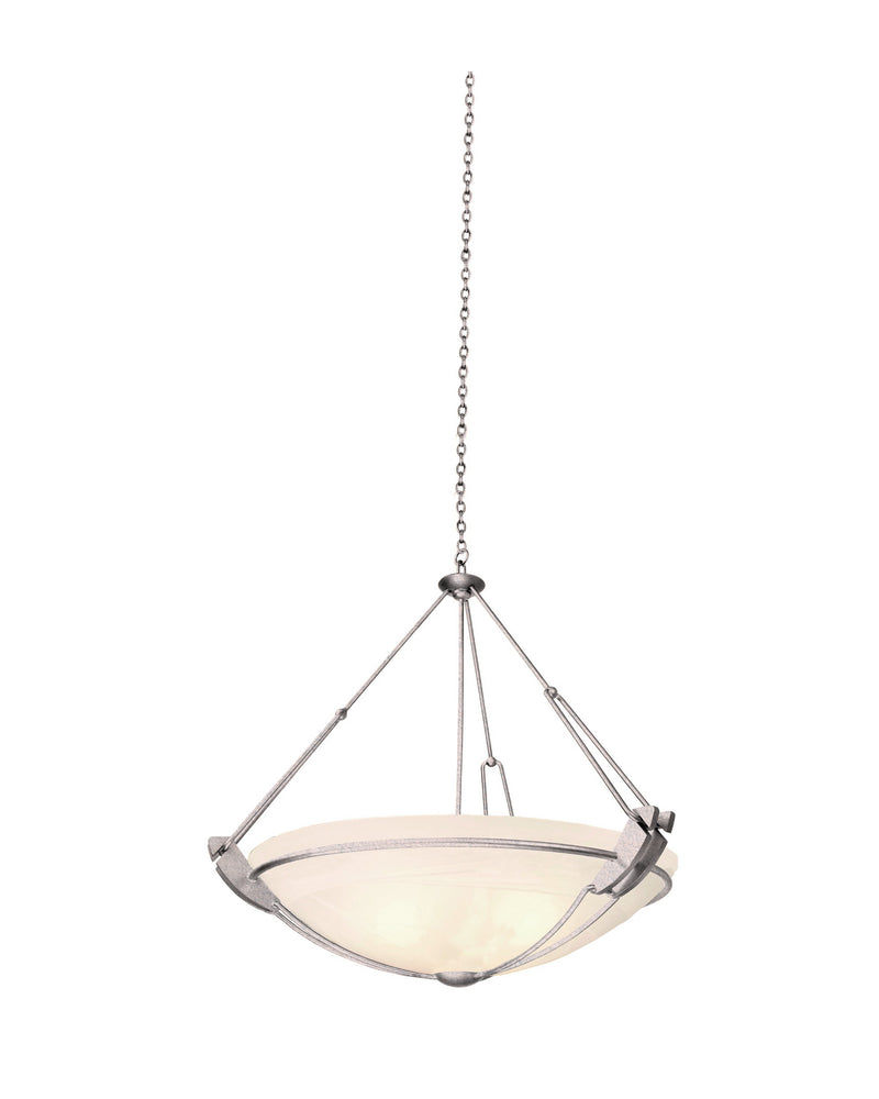 Kalco 4845PS/ALAB Three Light Pendant, Pearl Silver