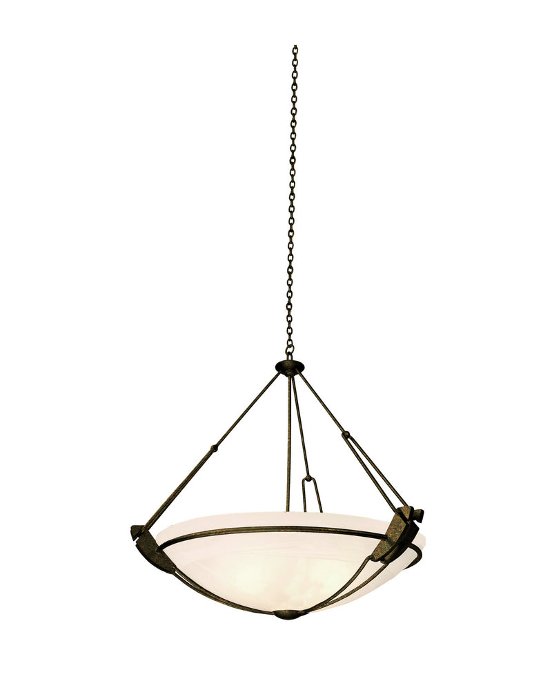 Kalco 4845TO/ALAB Three Light Pendant, Tortoise Shell